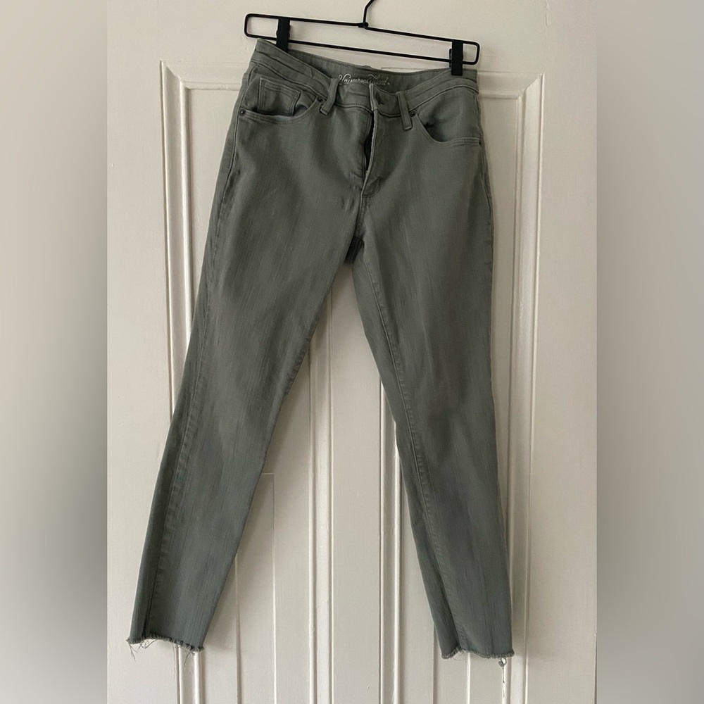 Stylish Olive Green Jeans
